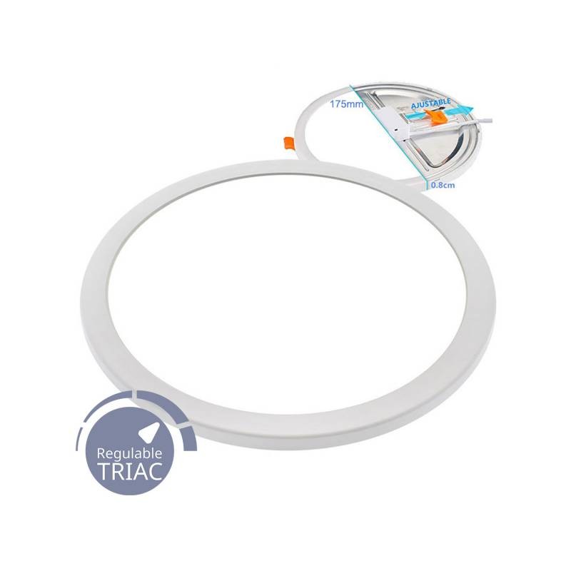 Downlight / Plafón Led KRAMFOR EPISTAR 15W Ajustable, Triac regulable