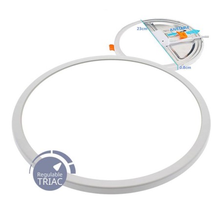 Downlight / Plafón Led KRAMFOR EPISTAR 20W Ajustable, Triac regulable