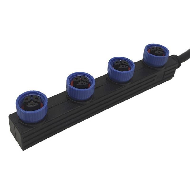 Cable 4xConectores Estancos M15 de 30Cm - 3*0.75 para focos MAX