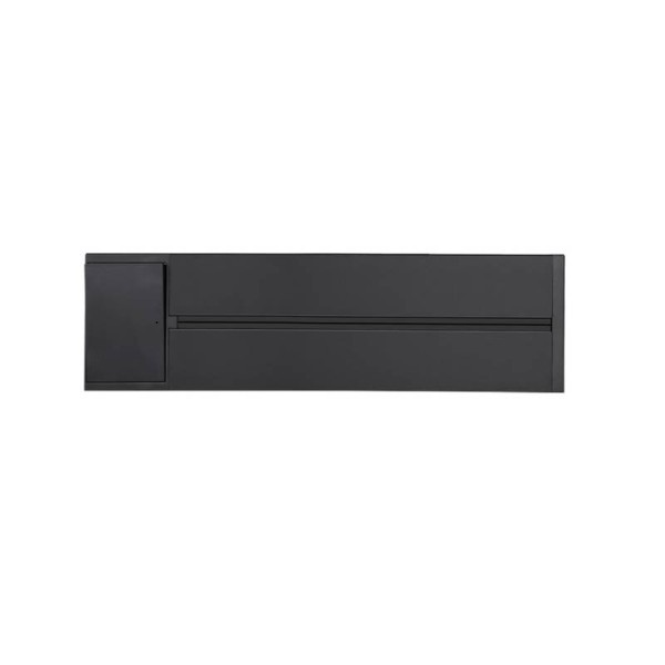 Carril base con interruptor 32A, 30cm KOOB, negro