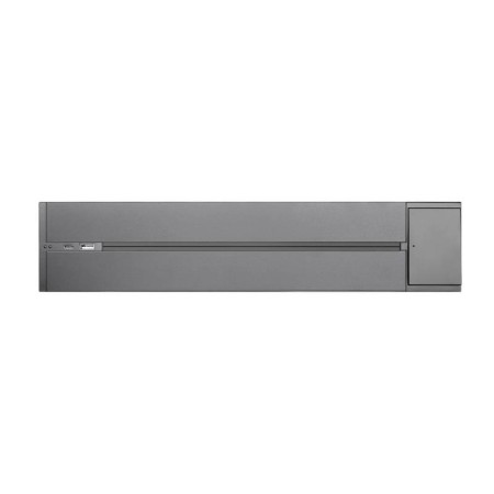 Carril base con interruptor 32A, cargador USB A+C+C, 40cm, gris