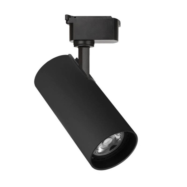 Foco LED para Carril Monofásico JUCAN 30W - Alta Fidelidad Cromática (CRI92), negro