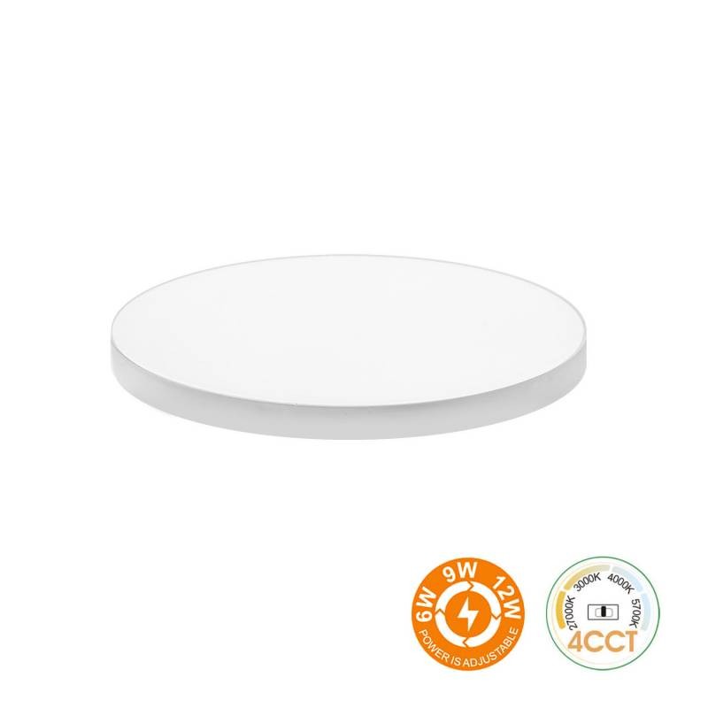 Downlight Led LUCERNA Frameless 6-9-12W, 4CCT, Ajustable 50-100mm, CRI92