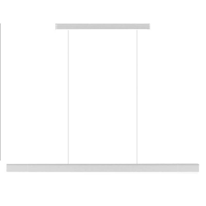Lámpara colgante VISION, 30W, 120cm, 2 focos orientables, Sensor de mano, Regulable, blanco