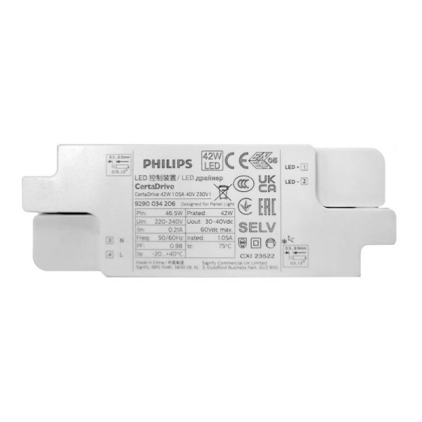 LED Driver Certadrive DC30-40V/42W/1050mA