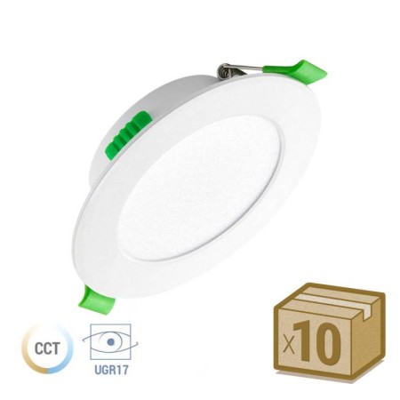 Pack 10 x Downlight KRAMFOR 7W, UGR17, 3CCT