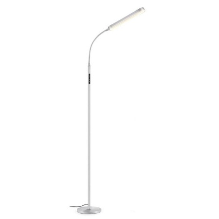 Lámpara de pie OUTON, 12W, CCT, Regulable, Nickel