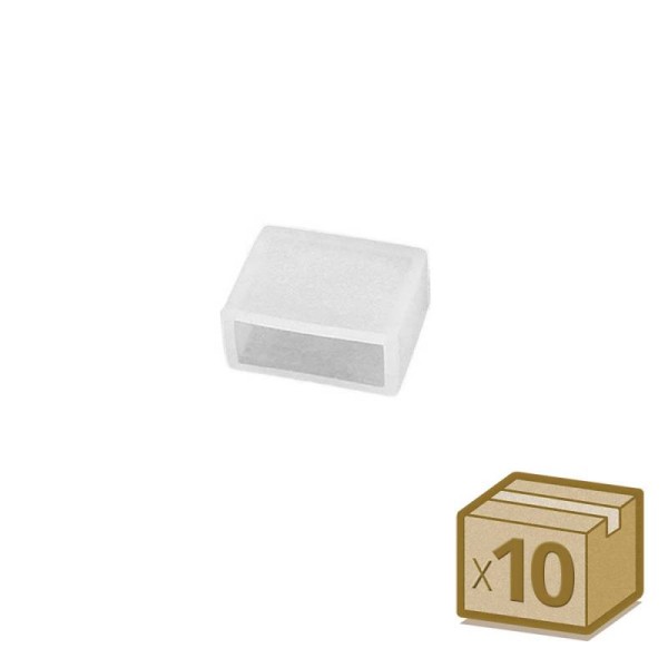 10x tapones de silicona 10mm para tira led