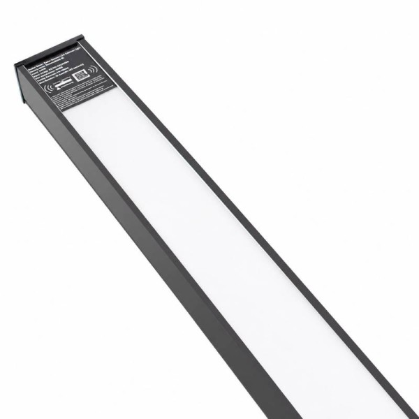 Pantalla LED METRO sensor movimiento, 3-24W, 120cm, negro