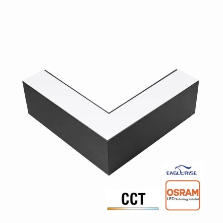 Conector L NEXO, 12W, 3CCT, negro