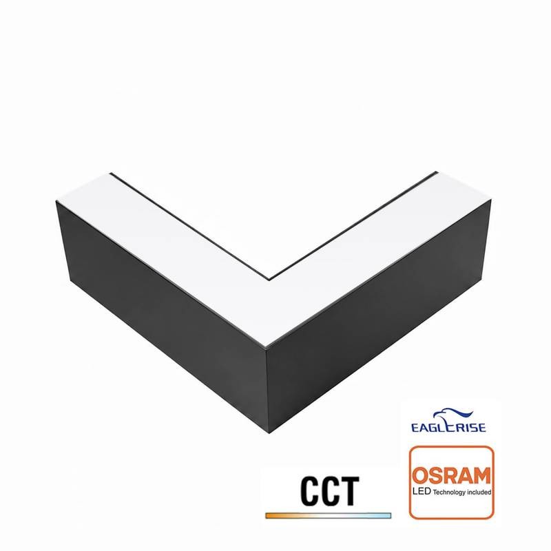 Conector L NEXO, 12W, 3CCT, negro