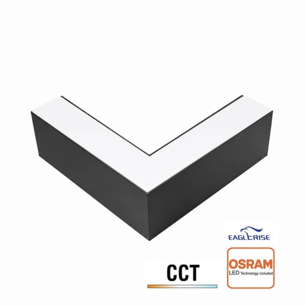 Conector L NEXO, 12W, 3CCT, negro