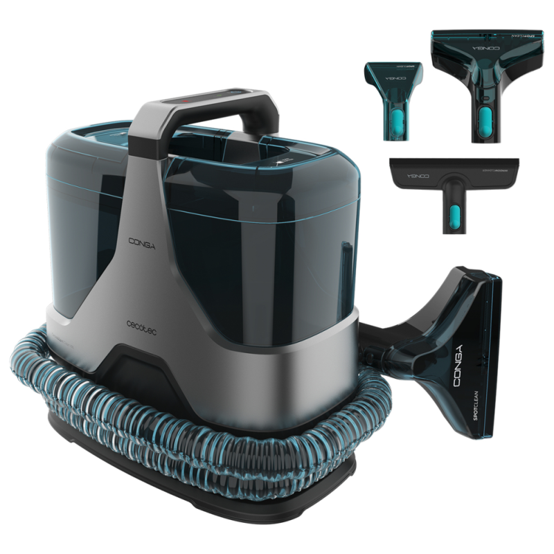 Cecotec Conga 6000 Carpet&Spot Clean XXL Advance máquina de limpieza de alfombras Caminar-detrás Negro, Verde