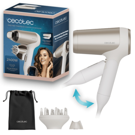 Cecotec IoniCare Power&Go Heaven Champagne secador 2400 W Champán
