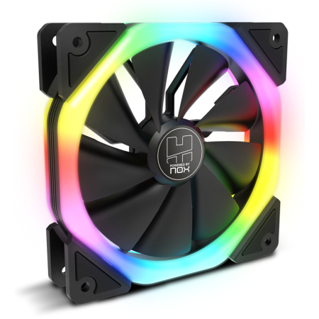 NOX Hummer S-Fan Carcasa del ordenador Ventilador 12 cm Negro