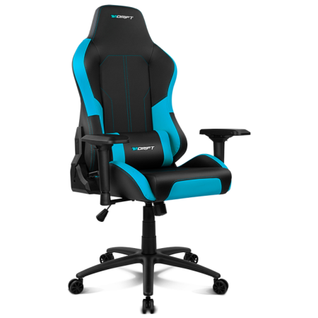 DRIFT DR250 Silla para videojuegos de PC Asiento acolchado tapizado Negro, Azul