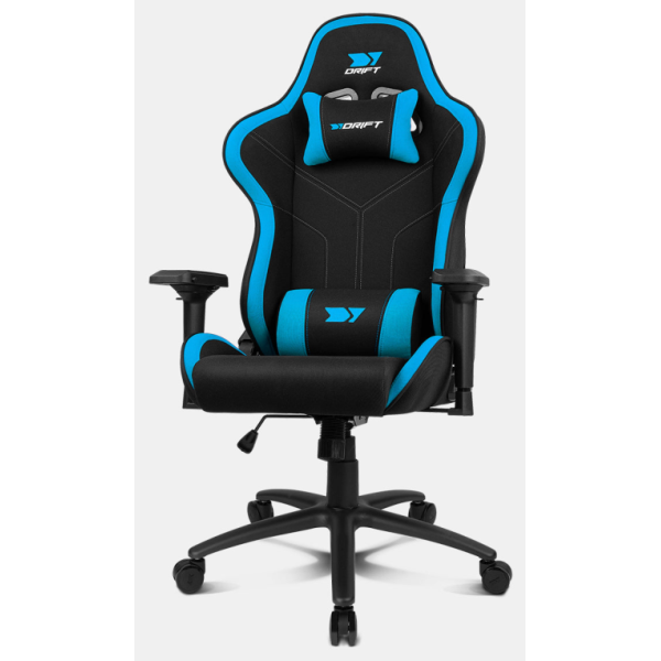 DRIFT DR110BL silla para videojuegos Butaca para jugar Asiento acolchado Negro, Azul
