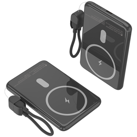 Leotec Power Bank inalámbrico 5000mAh 20W Negro