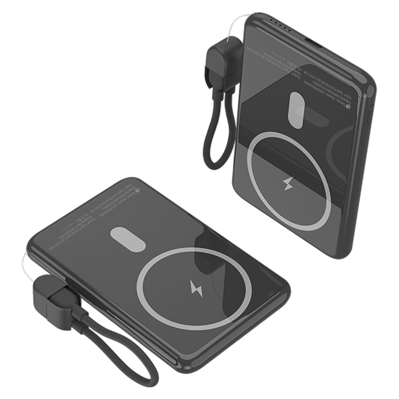 Leotec Power Bank inalámbrico 5000mAh 20W Negro
