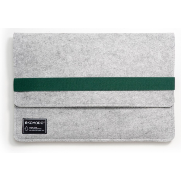 EKOMODO HR-004 maletines para portátil 33 cm (13″) Funda Verde, Gris