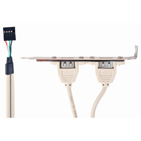 Gembird CCUSBRECEPTACLE tarjeta y adaptador de interfaz Interno USB 2.0