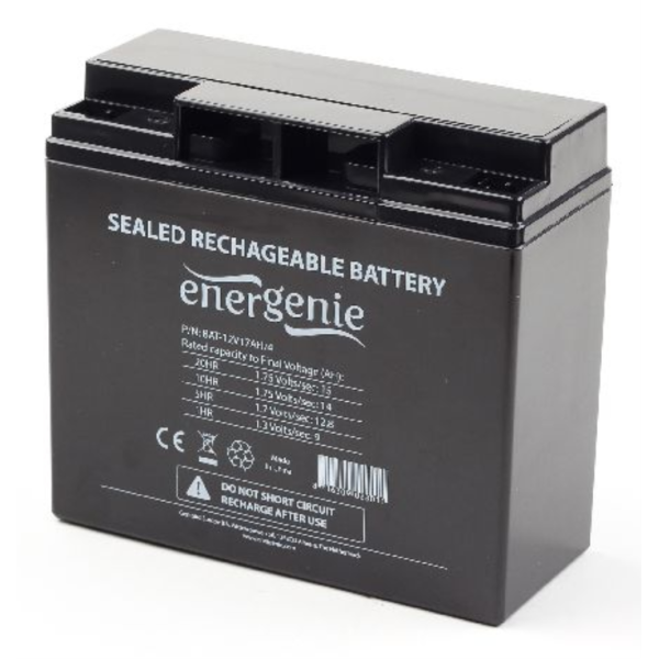 Gembird BAT-12V17AH/4 batería para sistema ups Sealed Lead Acid (VRLA) 12 V 17 Ah