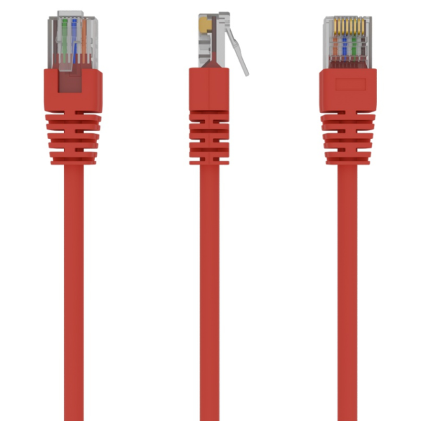 Gembird PP12-1M/R cable de red Rojo Cat5e U/UTP (UTP)