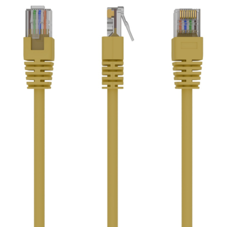 Gembird PP12-1M/Y cable de red Amarillo Cat5e U/UTP (UTP)
