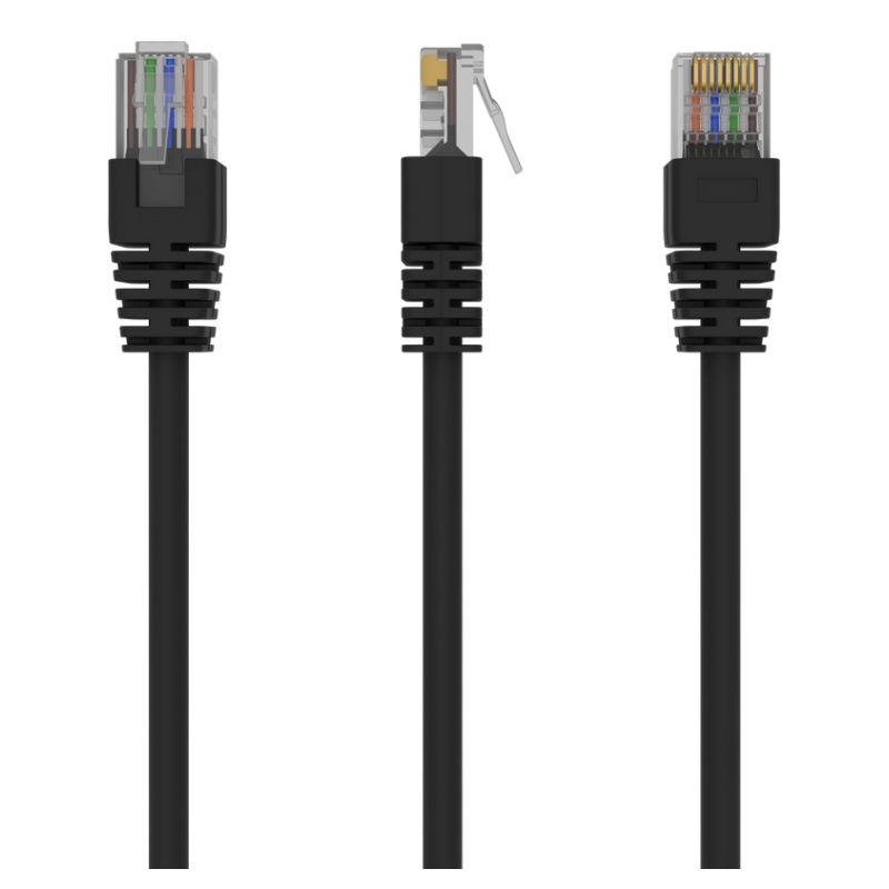 Gembird PP12-3M/BK cable de red Negro Cat5e U/UTP (UTP)