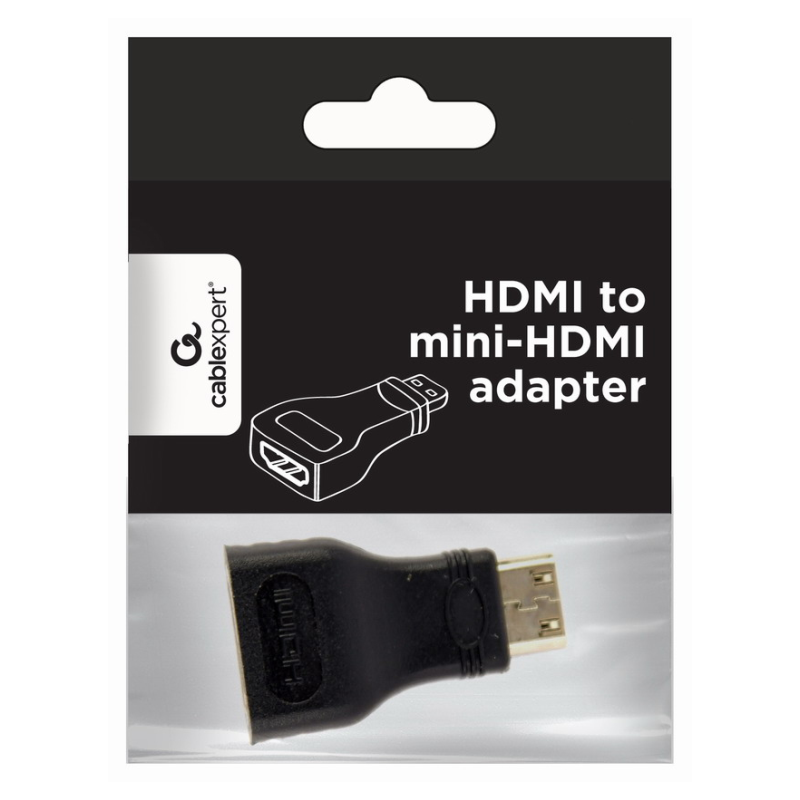 Gembird A-HDMI-FC cambiador de género para cable mini-HDMI Negro