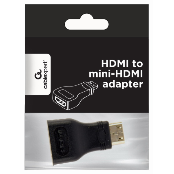 Gembird A-HDMI-FC cambiador de género para cable mini-HDMI Negro