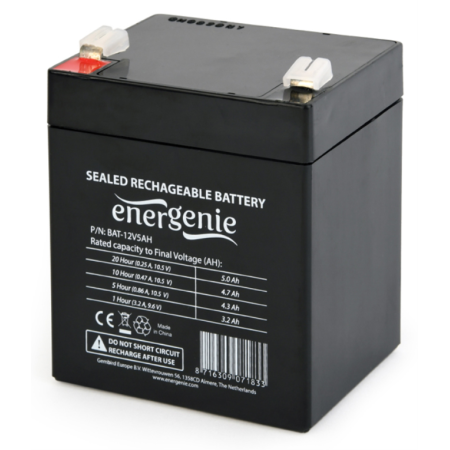 Gembird 12V, 5Ah Sealed Lead Acid (VRLA)
