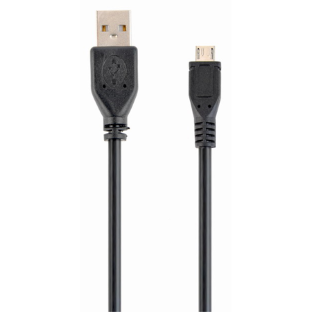 Gembird USB 2.0/microUSB 2.0, 0.3m cable USB 0,3 m USB A Micro-USB B Negro