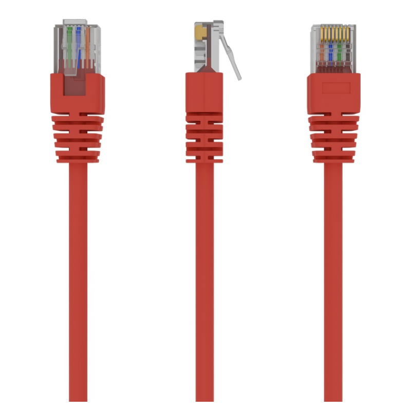 Gembird Patch Cord Cat.5e UTP 0.25m cable de red Rojo 0,25 m Cat5e U/UTP (UTP)