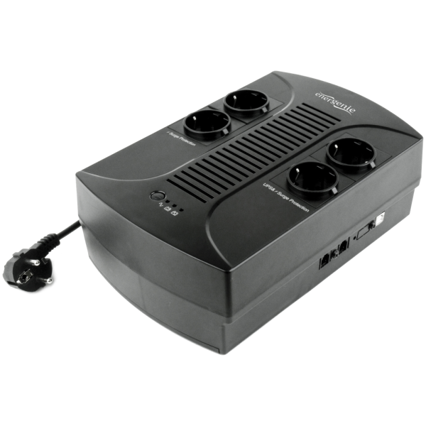 Gembird EG-UPS-001 sistema de alimentación ininterrumpida (UPS) 0,65 kVA 390 W 4 salidas AC