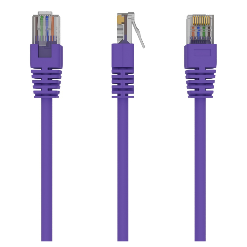 Gembird RJ45/RJ45 Cat5e 0.25m cable de red Púrpura 0,25 m U/UTP (UTP)