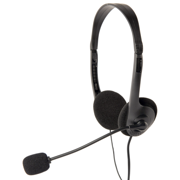 Gembird MHS-123 auricular y casco Auriculares Alámbrico Diadema Llamadas/Música Negro