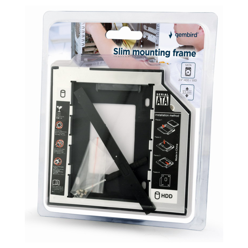 Gembird MF-95-01 panel bahía disco duro 13,3 cm (5.25″) Panel de control