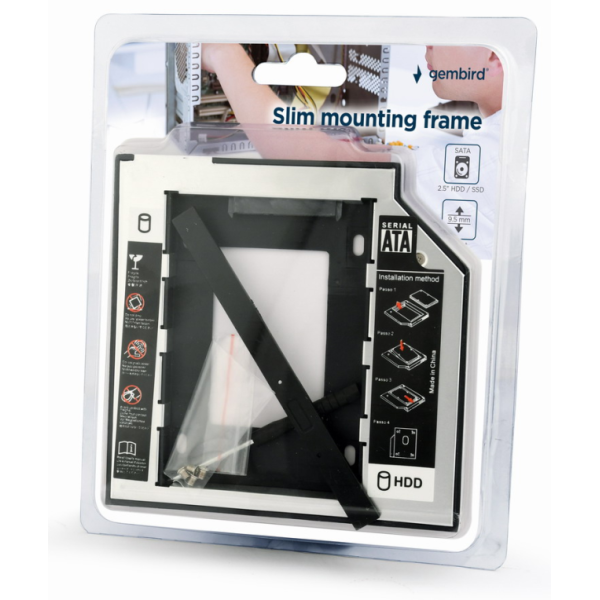Gembird MF-95-01 panel bahía disco duro 13,3 cm (5.25″) Panel de control