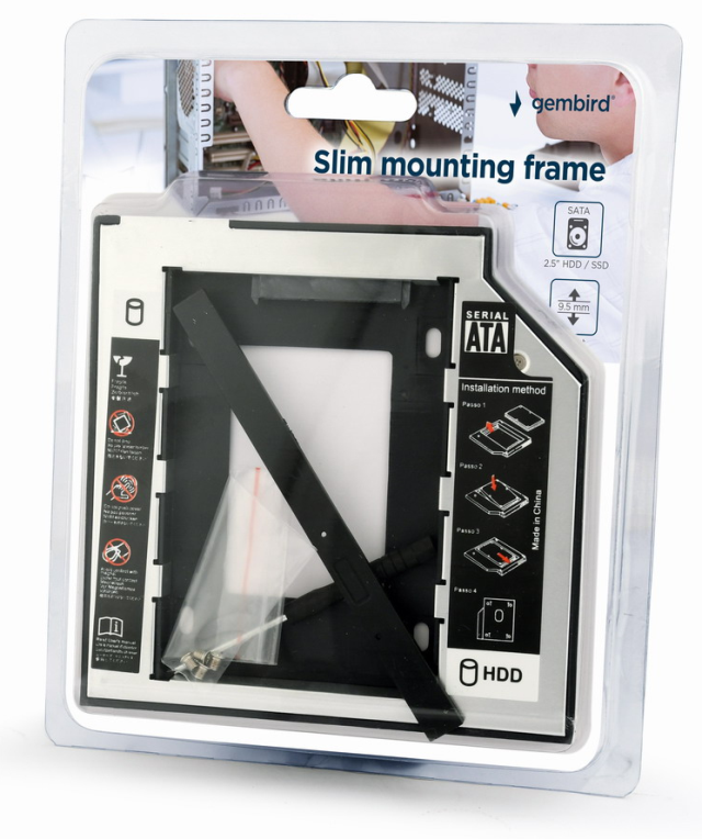 Gembird MF-95-01 panel bahía disco duro 13,3 cm (5.25″) Panel de control