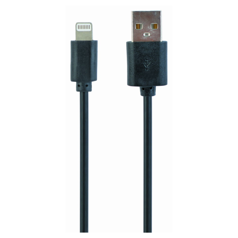 Gembird CC-USB2-AMLM-1M cable de conector Lightning Negro
