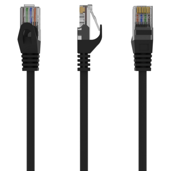 Gembird PP6U-0.25M/BK cable de red Negro 0,25 m Cat6 U/UTP (UTP)