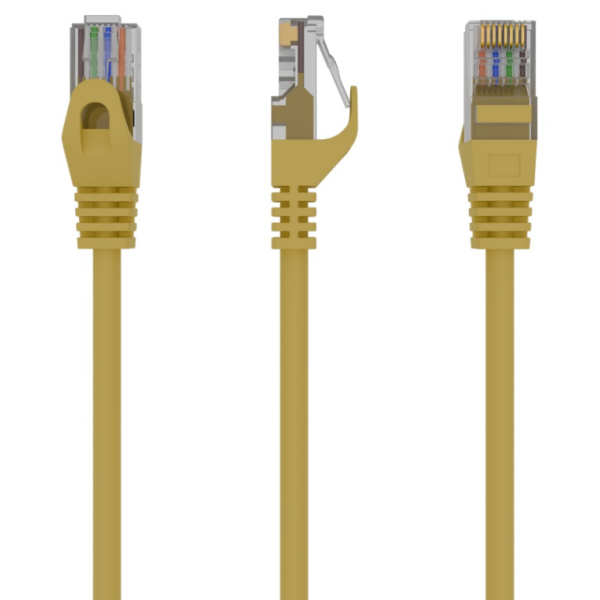 Gembird PP6U-0.5M cable de red Amarillo 0,5 m Cat6 U/UTP (UTP)