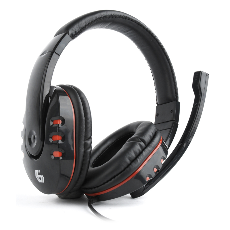 Gembird GHS-402 auricular y casco Auriculares Alámbrico Diadema Juego Negro