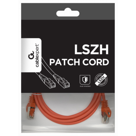 Gembird PP6A-LSZHCU-R-2M cable de red Rojo Cat6a S/FTP (S-STP)