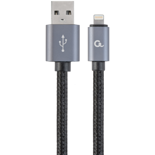 Gembird CCB-MUSB2B-AMLM-6 cable de conector Lightning 1,8 m Negro