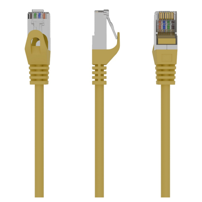 Gembird PP6-0.25M/Y cable de red Amarillo 0,25 m Cat6 F/UTP (FTP)