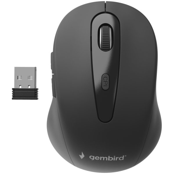 Gembird MUSW-6B-01 ratón Oficina mano derecha RF inalámbrico Óptico 1600 DPI