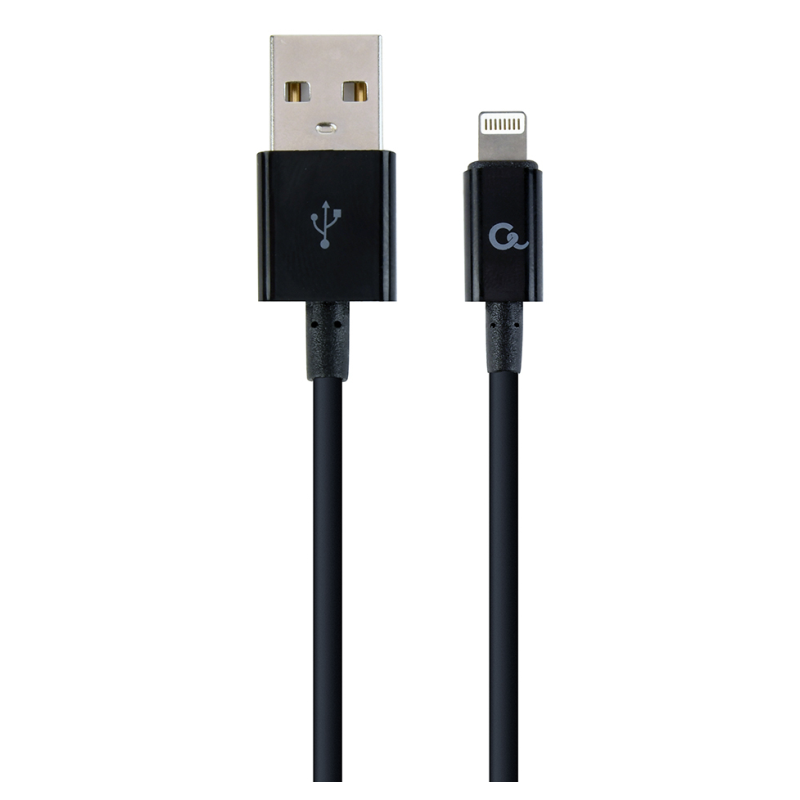 Cablexpert CC-USB2P-AMLM-1M cable de conector Lightning Negro