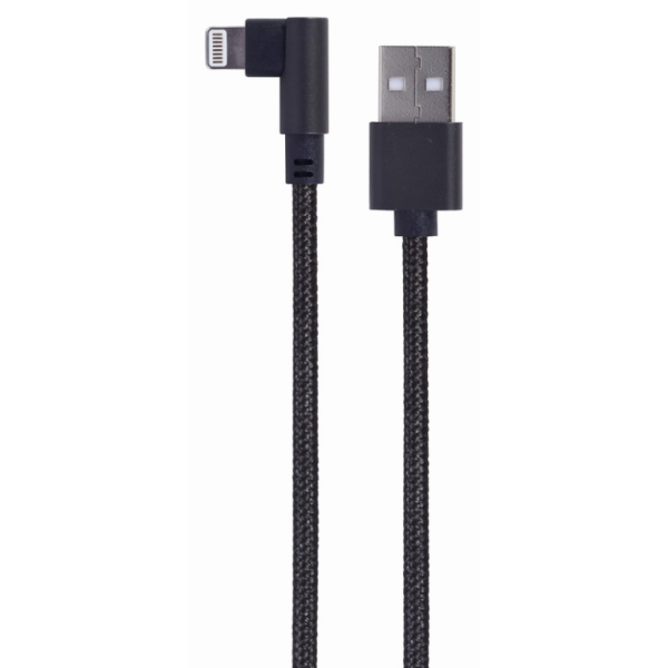 Gembird CC-USB2-AMLML-0.2M cable de conector Lightning 0,2 m Negro